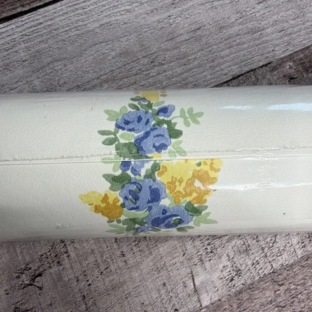 Waverly Wallpaper Floral Stripe Print Double Roll 60 Sq Ft Vintage Retired Gift